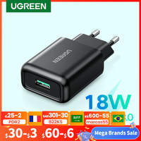 Ugreen USB szybkie ładowanie 3.0 QC 18W ładowarka USB QC3.0 szybka ładowarka ścienna ładowarka do telefonu komórkowego Samsung s10 Huawei Xiaomi iPhone 1